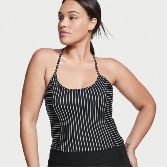 Victoria’s Secret PINK On Point Essential Tank top Racerback T back Striped Xs - Picture 5 of 7